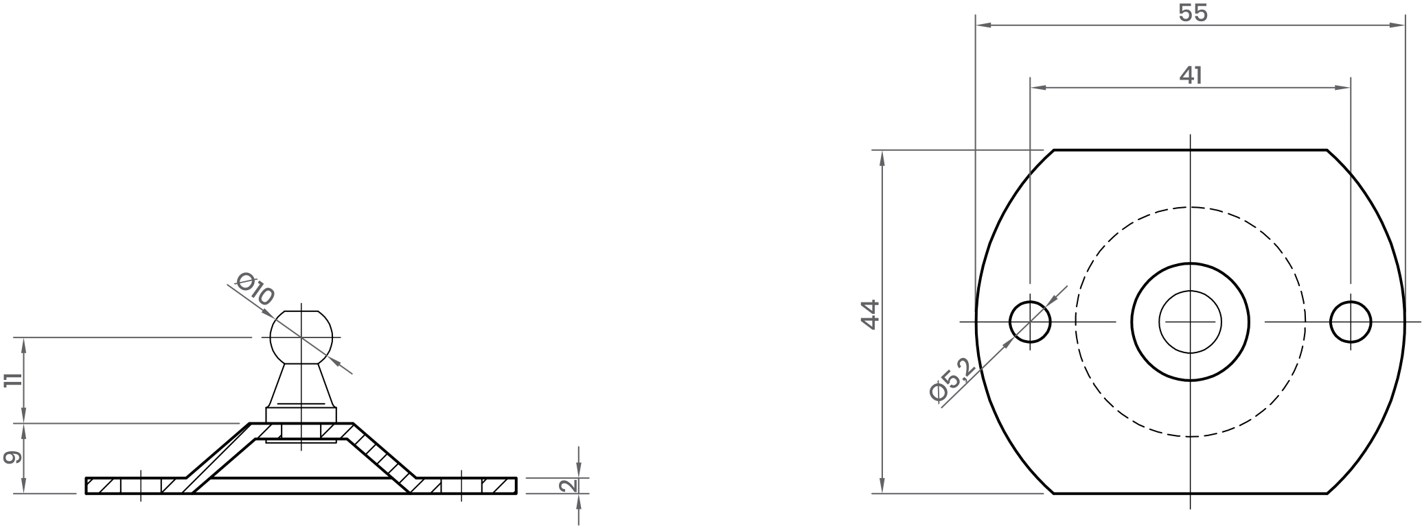 BALL BRACKET-BR20-B12070